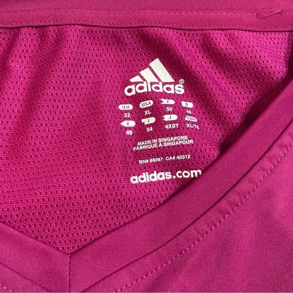 Adidas ladies activewear X-Large. Pull over long sleeve wine purple in color GUC - Picture 10 of 11
